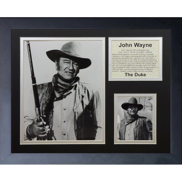 Legends Never Die John Wayne Framed Photo Collage Wayfair